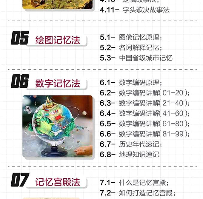 图片[4]-超全卢菲菲思维导图快速阅读记忆宫殿记忆力法训练视频教程